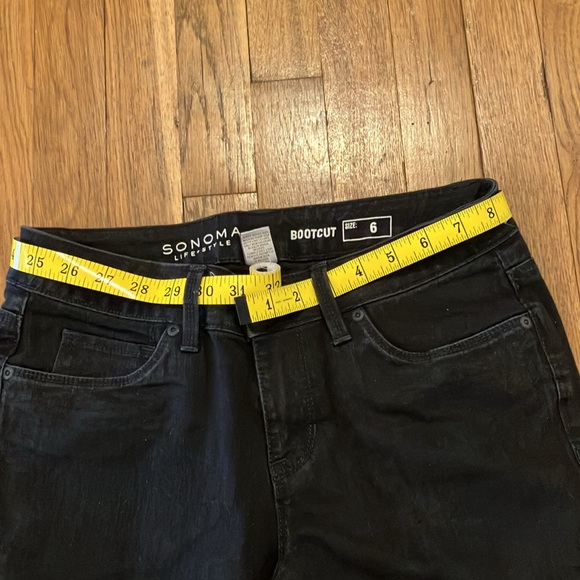 Sonoma Black Bootcut Jeans Size 6 - Picture 6 of 7